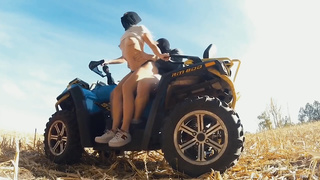 ⭐The Honey rails my humungous schlong and ATV in public - STIFF PUMMEL MEATY CULO