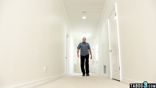 Teen riding on cock in front of stepdad