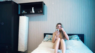 Exquisite nymph with smallish udders is permanently taking bare selfies and sending them to her paramour