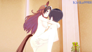 Symboli Rudolf and I have strong intercourse in the apartment. - Uma Musume Pretty Derby Manga Porn