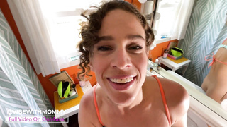 Angry Jewish Step-Mom Caught Stepson with Spear at Family Soiree and Helps Jizm Jerk Off Instructions