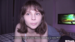 Uber-Cute Step Sister wants me to Spunk on her Face - Super-Cute Nymph / Jism Face / Sucky-Sucky