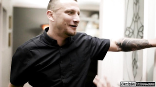 Lesbian milf dominated and banged by guy