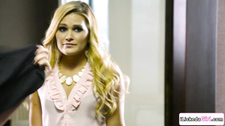 Lesbian milf squirting on her secretary