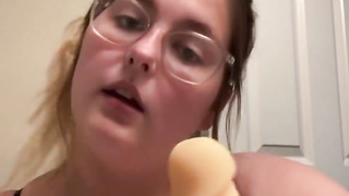 Crazy Violet Brown-Haired Gives Masturbate Off Commands