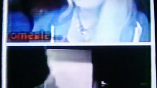 Horny Blonde College girl delighted by my hot show (+ sound )