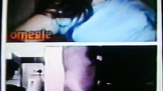 Horny College girl in blue dress delighted by my hot show (+ sound )