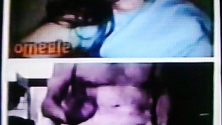 Horny College girl in blue dress delighted by my hot show (+ sound )