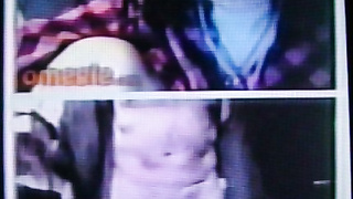 Horny Brunette College girl enjoys my hot show (+ sound )