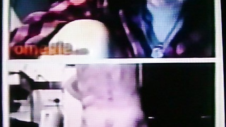 Horny Brunette College girl enjoys my hot show (+ sound )