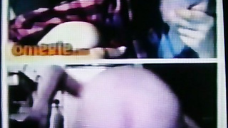 Horny Brunette College girl enjoys my hot show (+ sound )