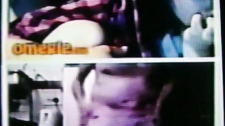 Horny Brunette College girl enjoys my hot show (+ sound )