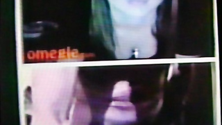 Horny College girl licks my hot ass and shows her tits (+ sound )