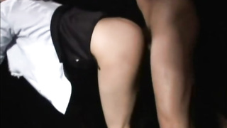 Subordinated Chinese dame is getting down on all fours on the floor while deep-throating a rock rigid lollipop like a professional