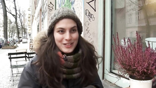 Italian dark haired is finger-banging her cunny in front of the camera and getting prepped to jizz