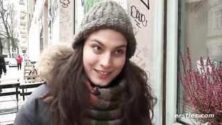 Italian dark haired is finger-banging her cunny in front of the camera and getting prepped to jizz