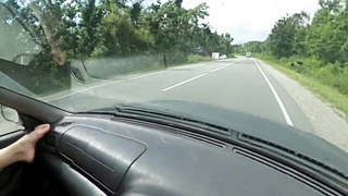 Nasty lady in the truck