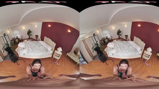 FuckPassVR - Doll Lyne reveals her inborn phat melons before getting her bootie dicked and creampied