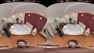 FuckPassVR - Doll Lyne reveals her inborn phat melons before getting her bootie dicked and creampied