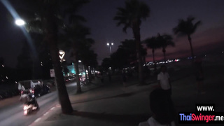 Petite Asian girlfriend jerking off