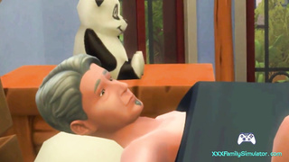 Threesome Step Family Gameplay Animation