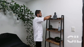 Boy with a enormous weenie gives me a rubdown with a blessed finishing - pop-shot face - Salome Gil