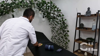 Boy with a enormous weenie gives me a rubdown with a blessed finishing - pop-shot face - Salome Gil