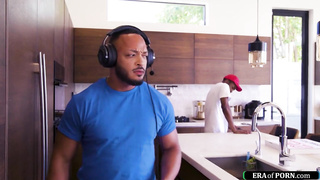 Ebony girl fucked by pizza delivery guy