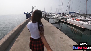 Perfect cock riding in hot short skirt