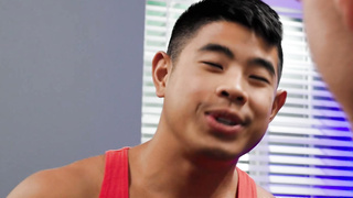 Shane Cook and Luke Truong engaged in bareback sex