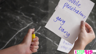 Stuck teen stepsister fucked by stepbro