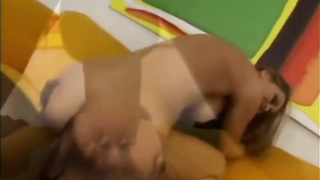 Outstanding light-haired is throating a massive, black fuck-stick before getting rammed with it, ball-sac deep