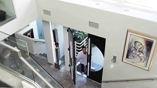 Huge-Boobed blond wifey Alura Jenson gives breastjob