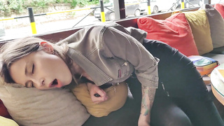 Remote manage climax of my sista in Pub !