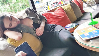 Remote manage climax of my sista in Pub !