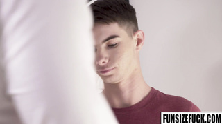 Max Dawson pulls down the doctors trouser