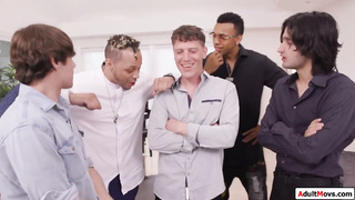 Hefty breasted, towheaded nymph with tats enjoys to get group-fucked, every once in a while