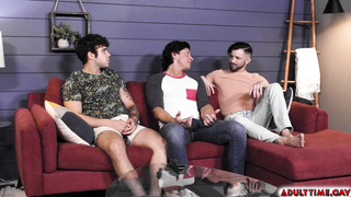 Hot and Wild Anal Threesome with a Straight Guy