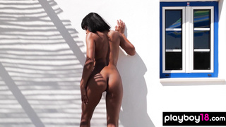 Latina beauty relaxing after a tough day