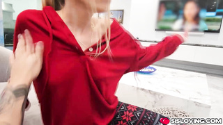 Stepsister keeps bothering her stepbrother