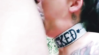 Stiff filthy tough BALLSACK DEEP facefucking FOR MOUTH PIE