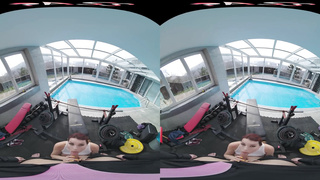 FuckPassVR - Red-Haired honey Charlie Crimson providing head and getting dicked in this VR Pornography practice