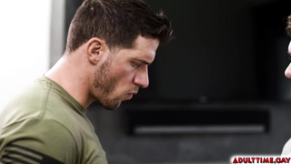 Rough Anal Roleplay with a Hunk Military Man