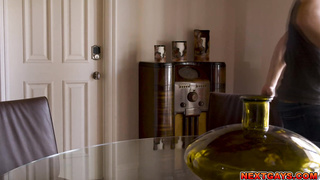 Uncle teaces his step nephew a very hard dick lesson