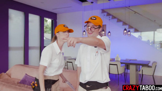 Big ass MILF fucked by two strangers