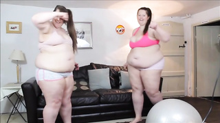 Huge damsels are posing and taunting in front of the camera because it senses so boning fine