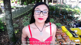 CARNE DEL MERCADO - Nerdy Gal Eva Cuervo Gets A Taste Of Pornography Starlet Life Total Gig