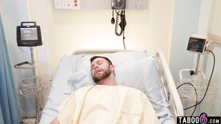 Black nurses fuck white patient in 3some