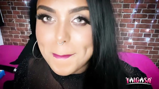 Jaw-Dropping adult model is in the mood for a torrid Jerk Off Instructions sesh with fuck-a-thon fucktoys