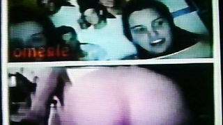 2 horny College girls film my hot ass-hole (+ sound )